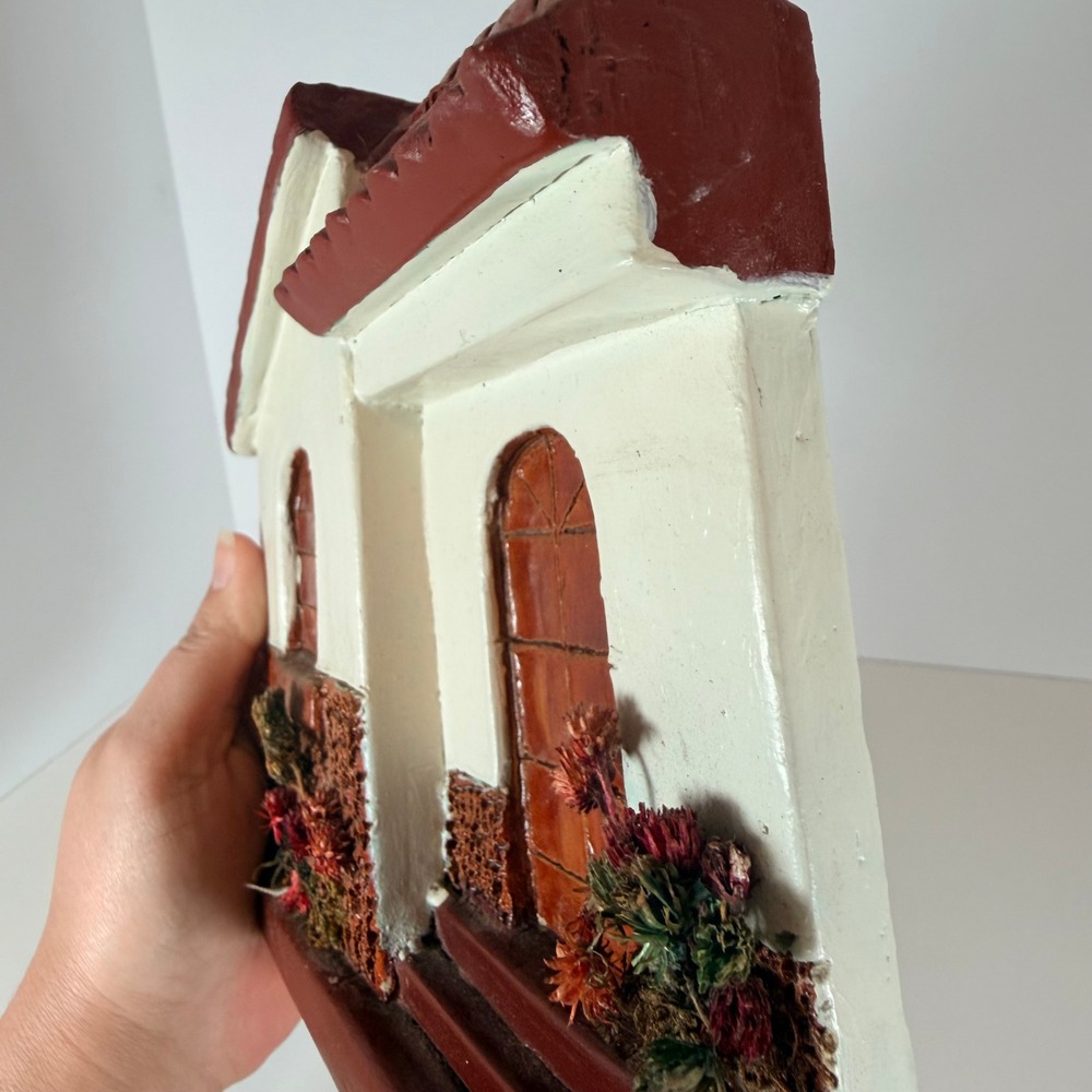 Handmade‎ Ceramic Mediterranean Style House Figurine Display Decor - Picture 4 of 11
